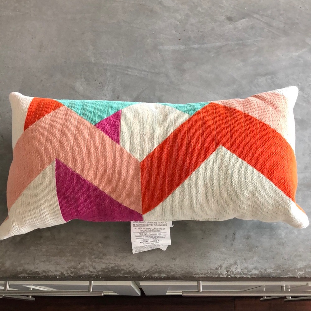Multi color decorative pillow